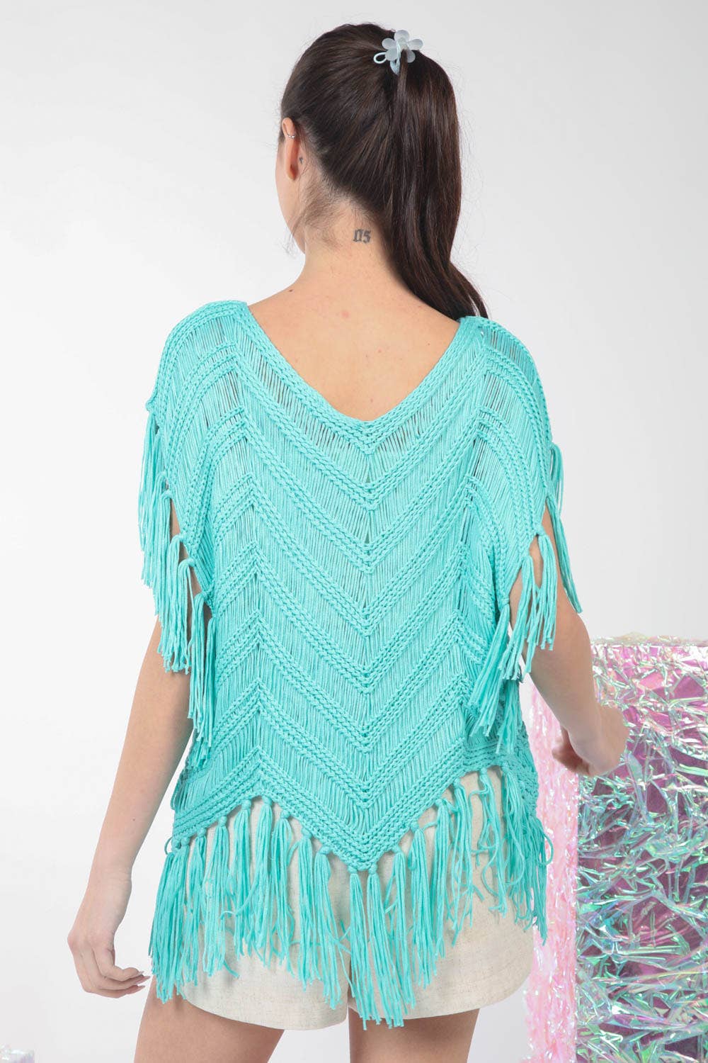 Bright Sunshiny Day Fringe Top | Double V Crochet Fringe Top