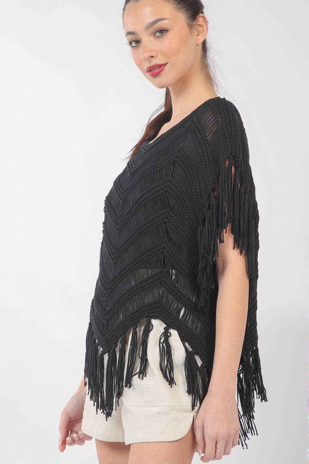 Bright Sunshiny Day Fringe Top | Double V Crochet Fringe Top