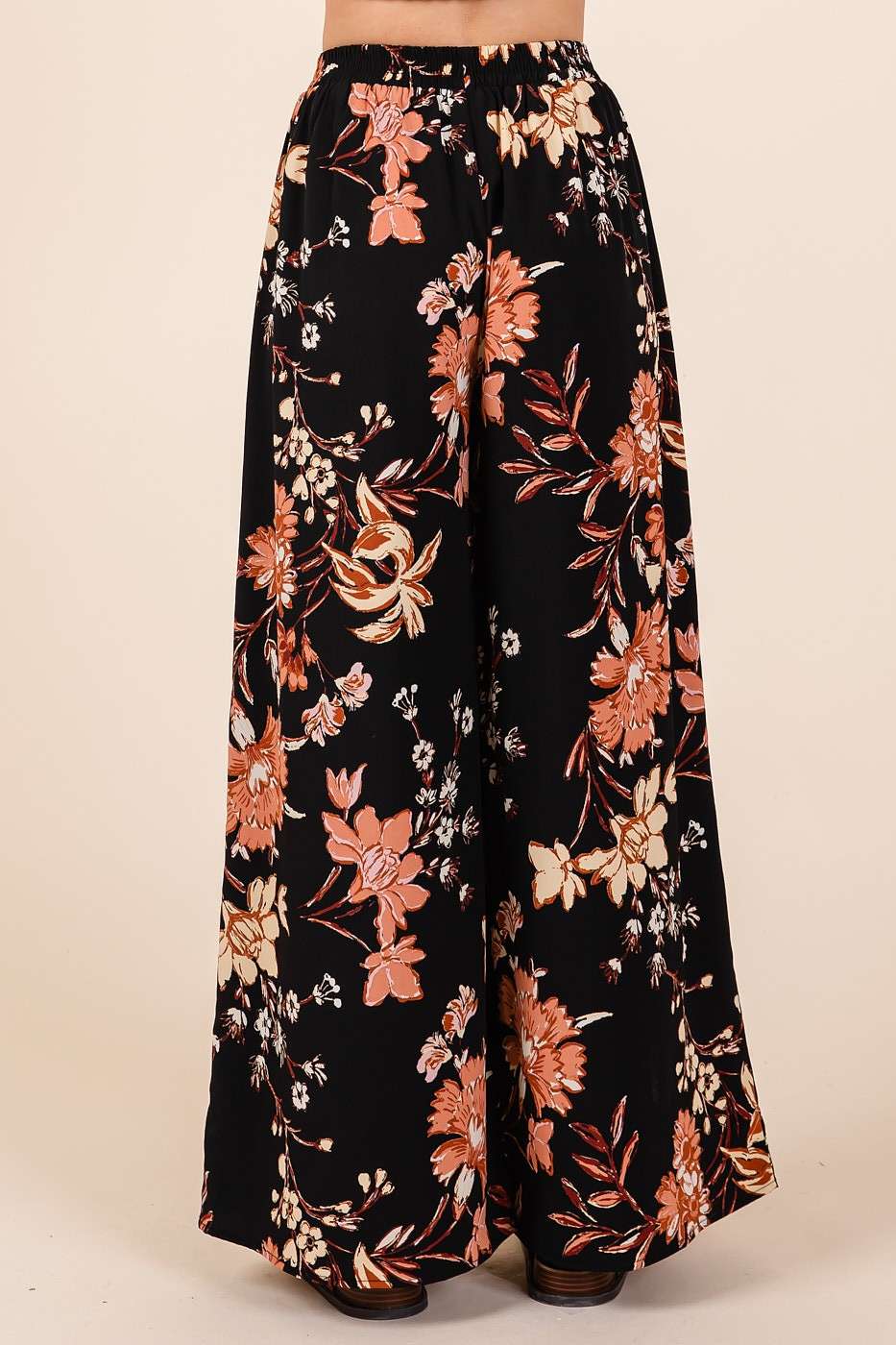 Autumn Stroll Pants | Floral Print Wide Leg Pants