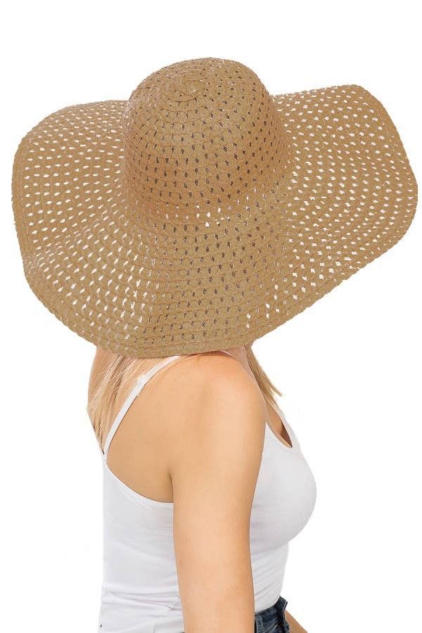 Light Weight Floppy Brim Sun Hat | Laser Cut Floppy Brim Sun Hat