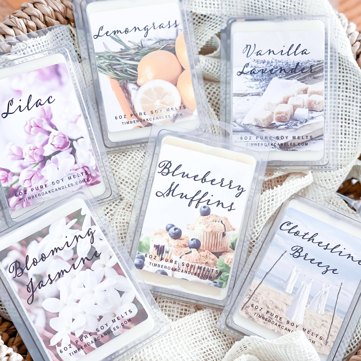 Clothesline Breeze 6oz Wax Melts | Timber Oak Clothesline Breeze Wax Melts