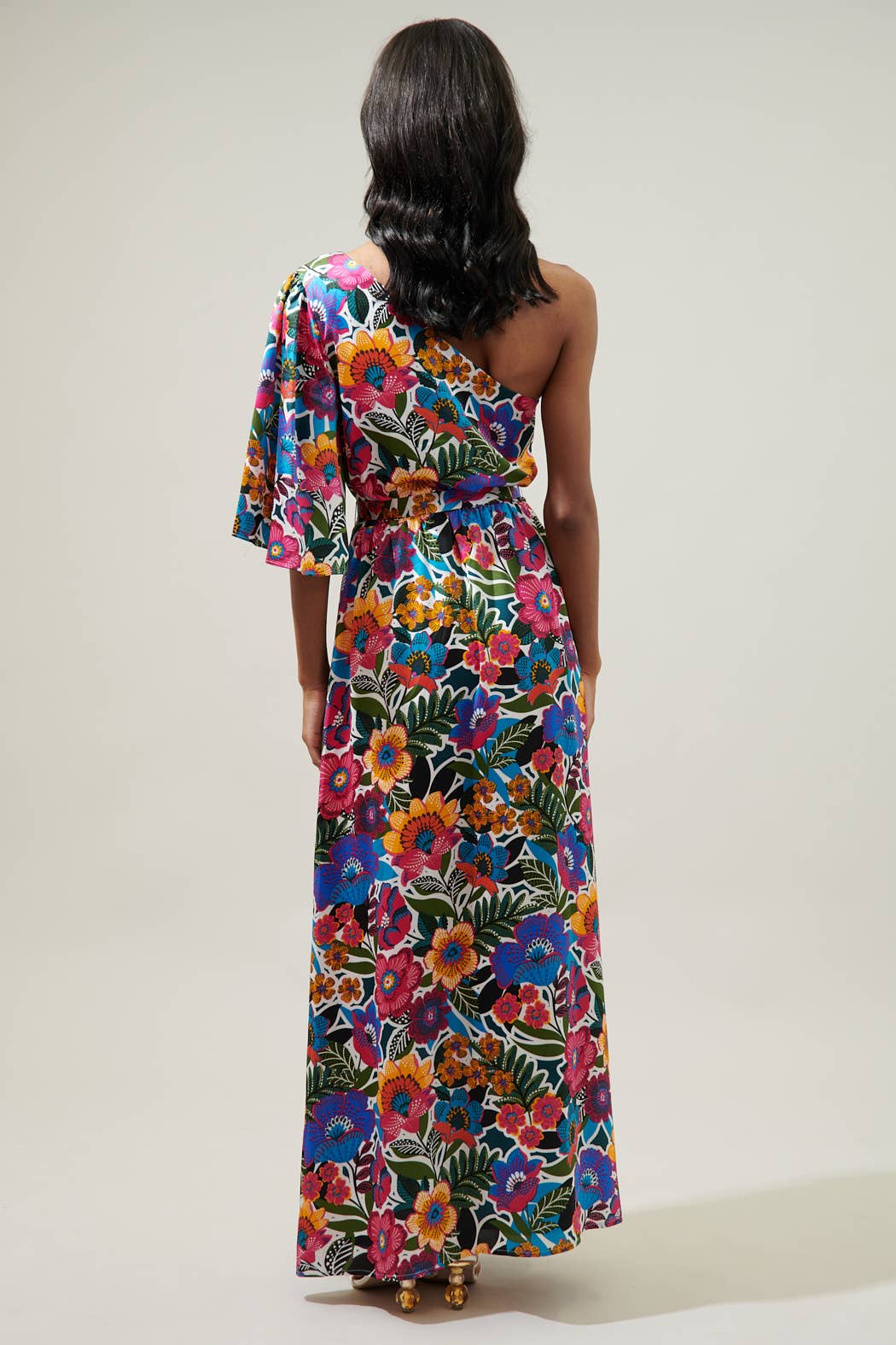Santa Elena One Shoulder Maxi Dress | Sugarlips One Shoulder Maxi Dress