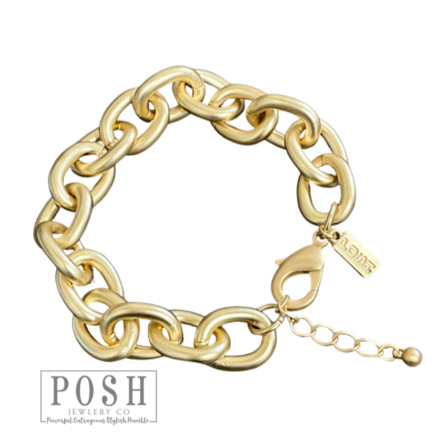 Chunky Chain Bracelet | Posh Silver Chunky Chain Bracelet