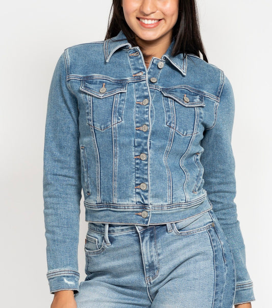 Always In Style Denim Plus Jacket | Judy Blue Denim Plus Jacket