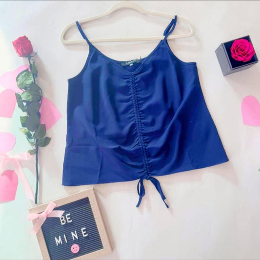 Beautiful in Blue Tank Top | Blue Tie Front Tank Top