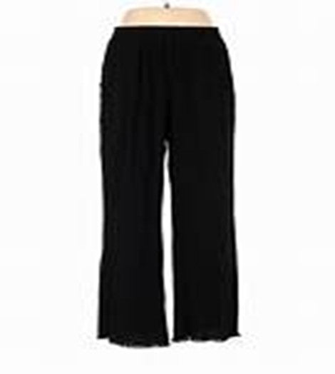 Play It Again Crop Pants | Black Linen Blend Crop Pants