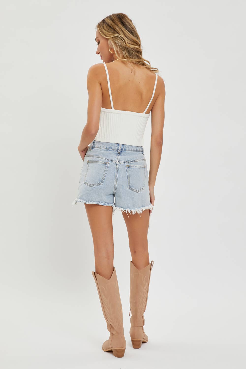 Essential Cropped Sweater Cami | Cropped Sweater Cami Tank Top