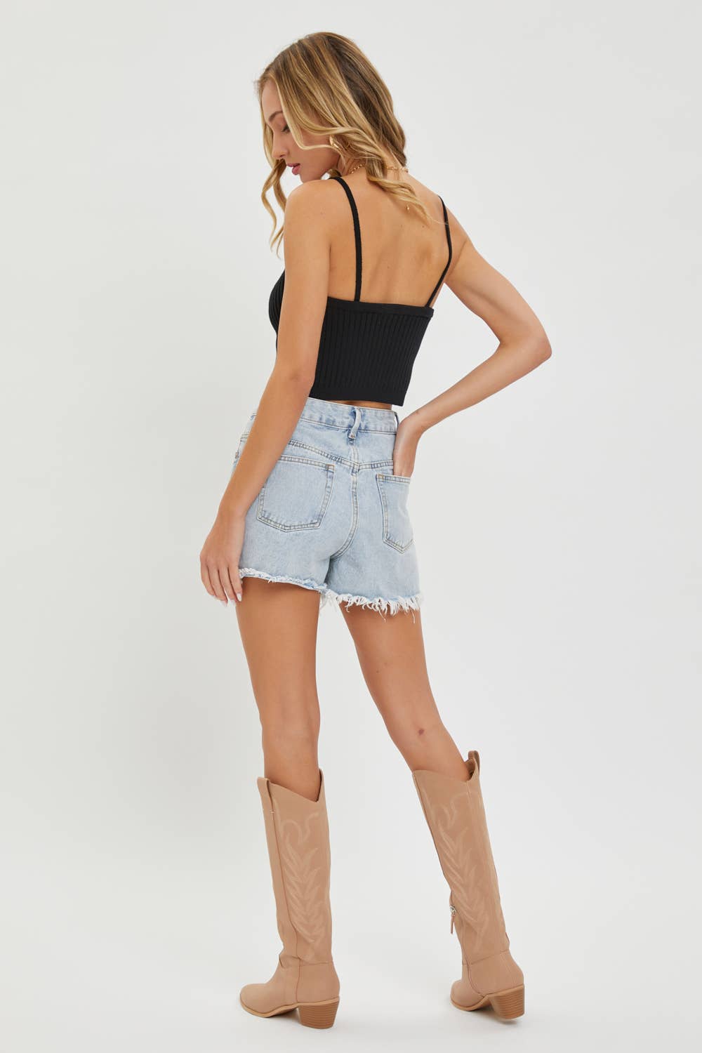 Essential Cropped Sweater Cami | Cropped Sweater Cami Tank Top