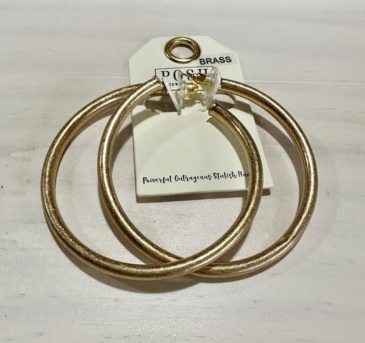 Gold Hoop Earrings | Posh Gold Hoop Earrings