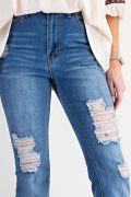 Made for You High Waist Jeans | High Waist Stretch Washed Denim Jeans