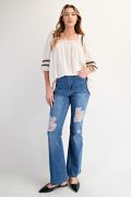 Made for You High Waist Jeans | High Waist Stretch Washed Denim Jeans