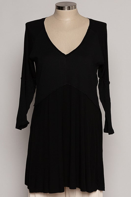 Beautiful Autumn Day Plus Dress | Plus Long Sleeve Dress by POL
