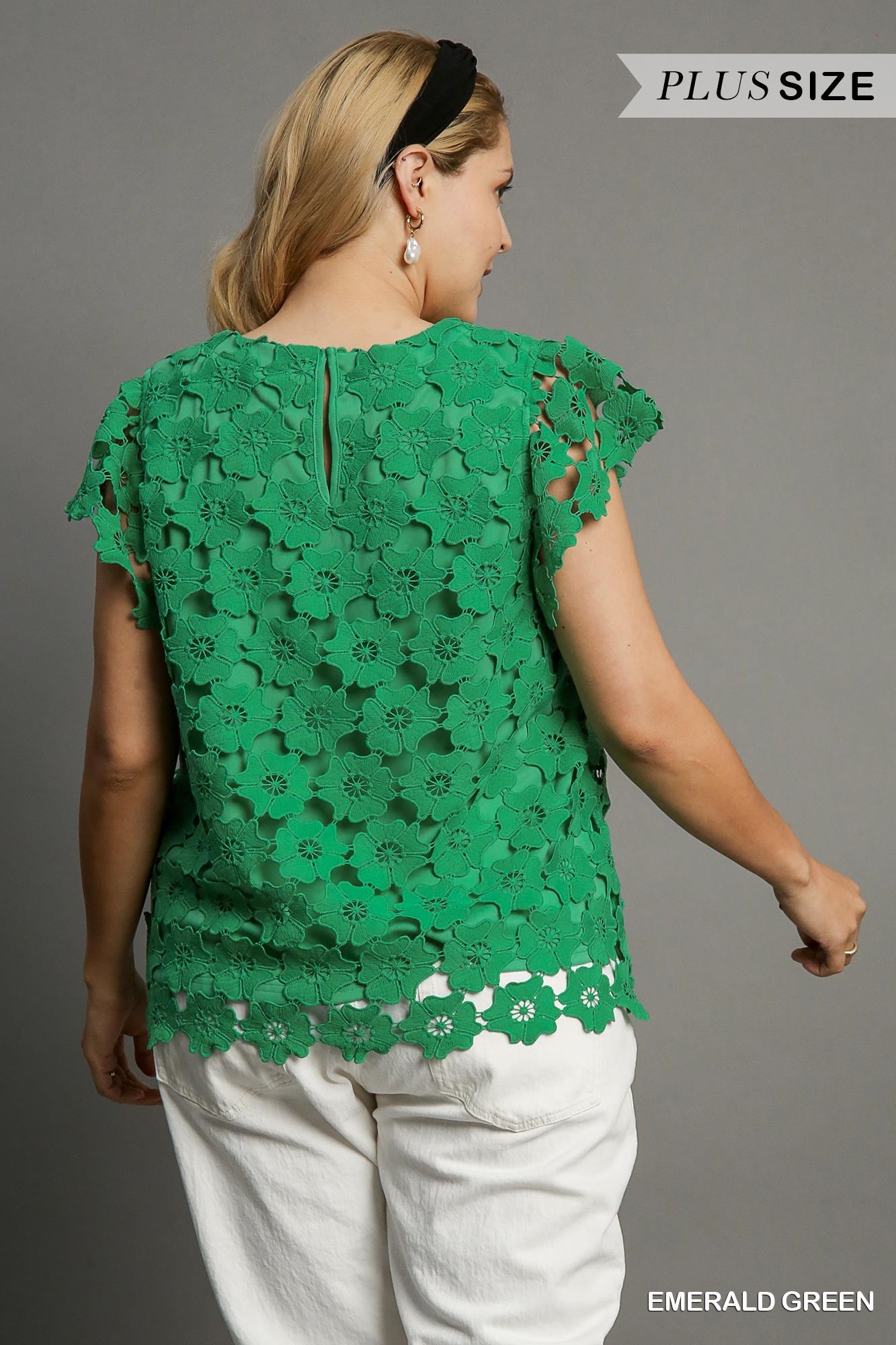 Bountiful Blooms Kelley Green Plus Top | Umgee Plus Size Kelley Green Floral Top