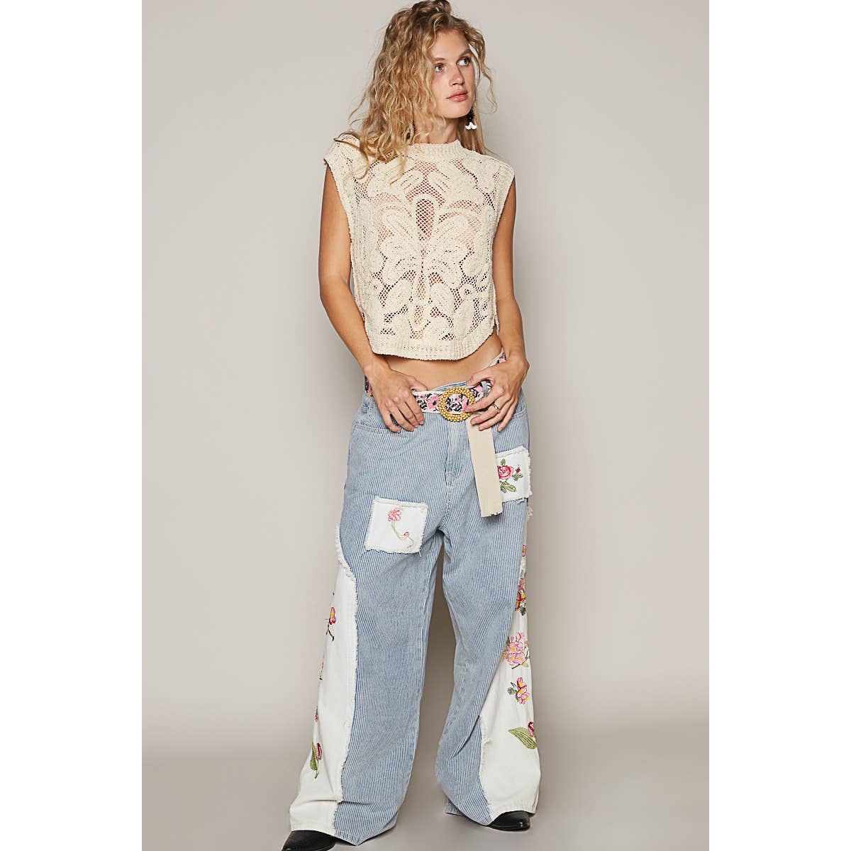 Natural Distraction Crochet Sleeveless Top | Sleeveless Crochet Top