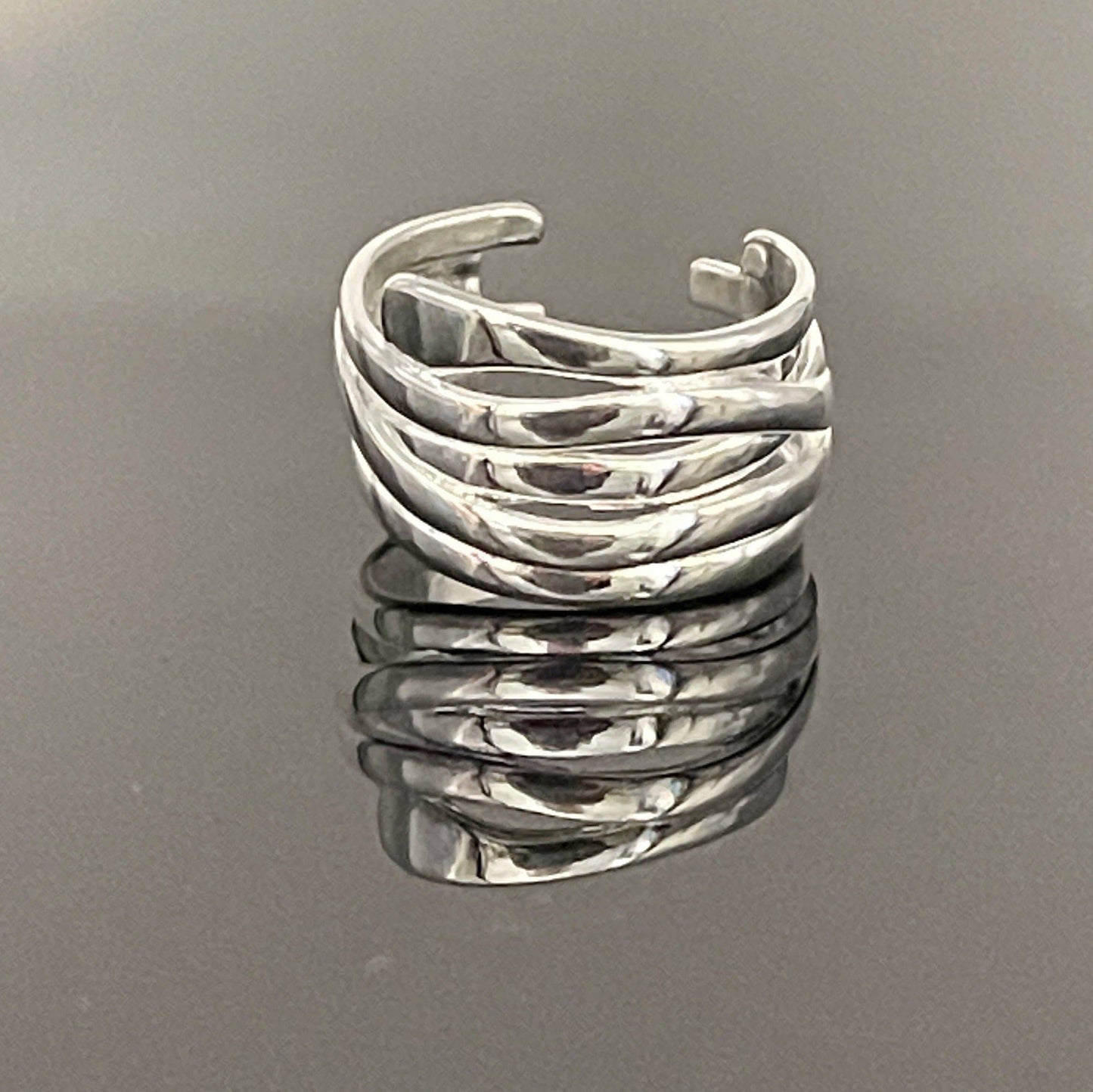 Niagra Sterling Silver Wrap Ring | Sterling Silver Overlay Wrap Ring