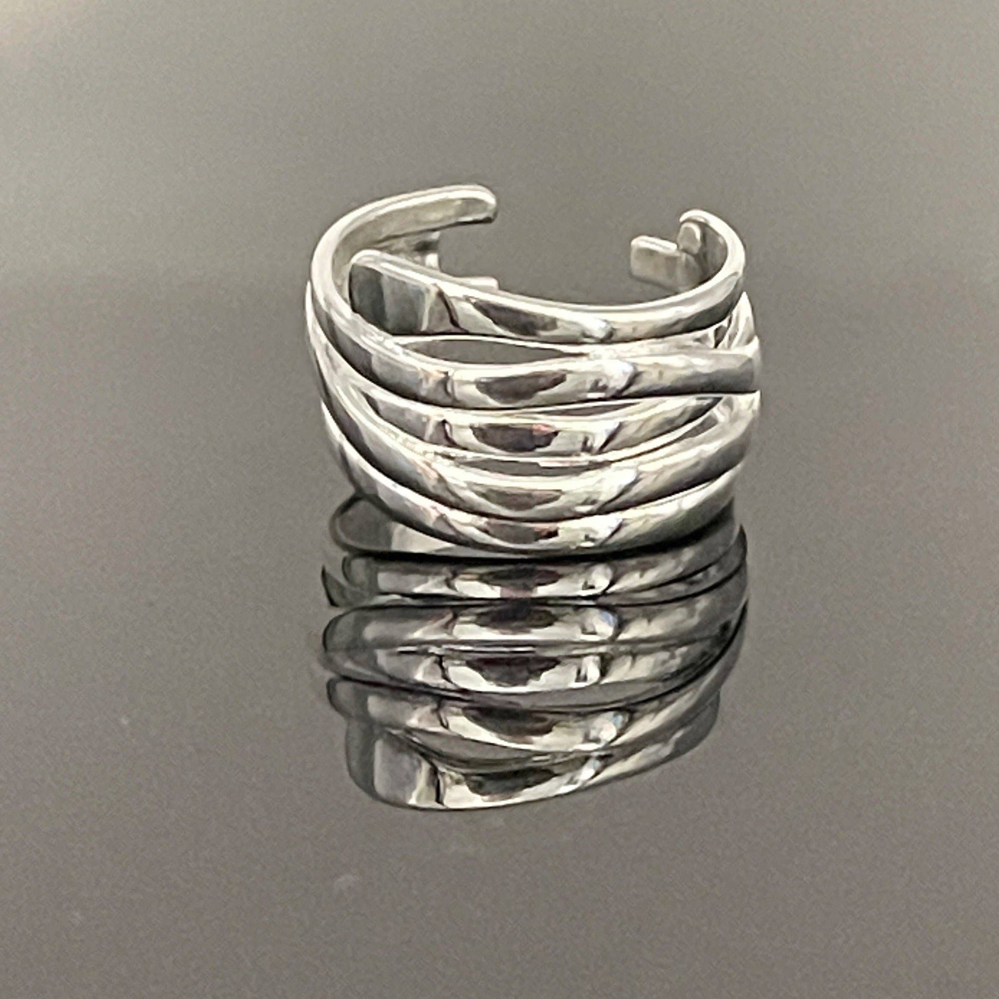 Niagra Sterling Silver Wrap Ring | Sterling Silver Overlay Wrap Ring