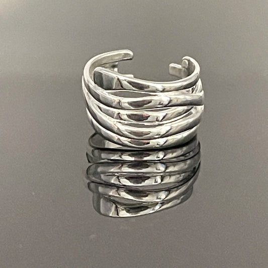 Niagra Sterling Silver Wrap Ring | Sterling Silver Overlay Wrap Ring