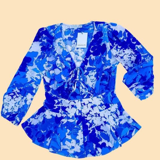 Royal Crush Peplum Top | Sugarlips Royal Crush Top