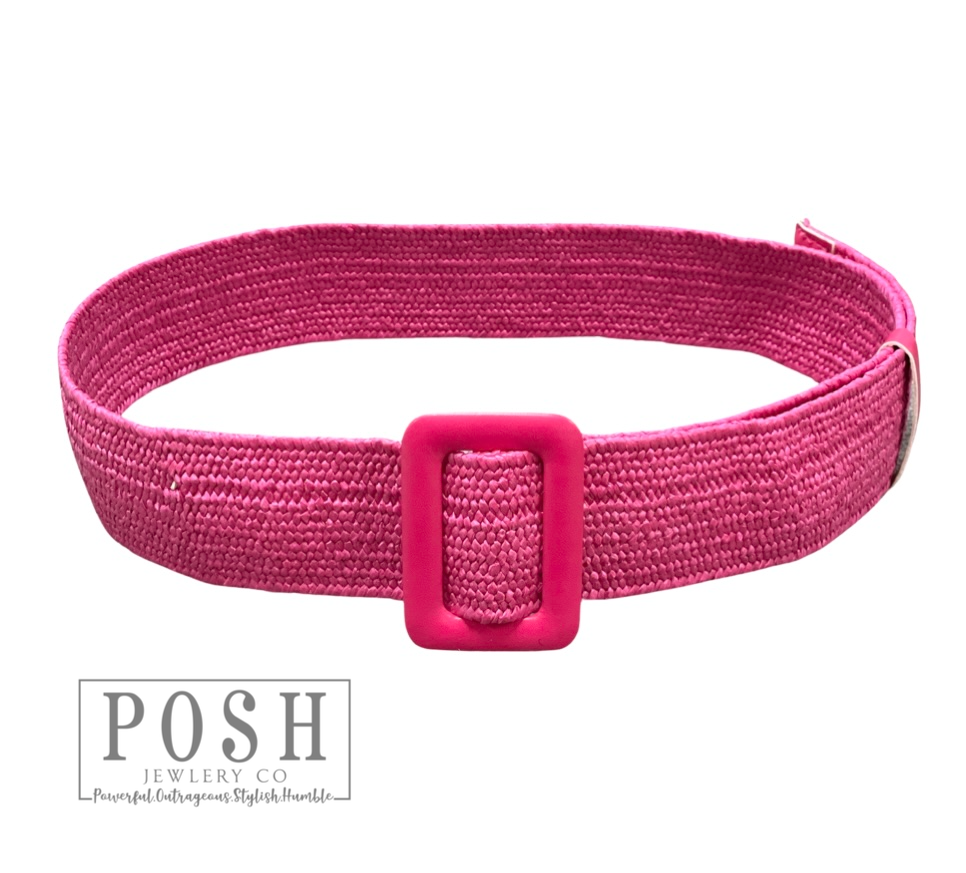 Woven Straw Belt | Woven Straw Adjustable Belt