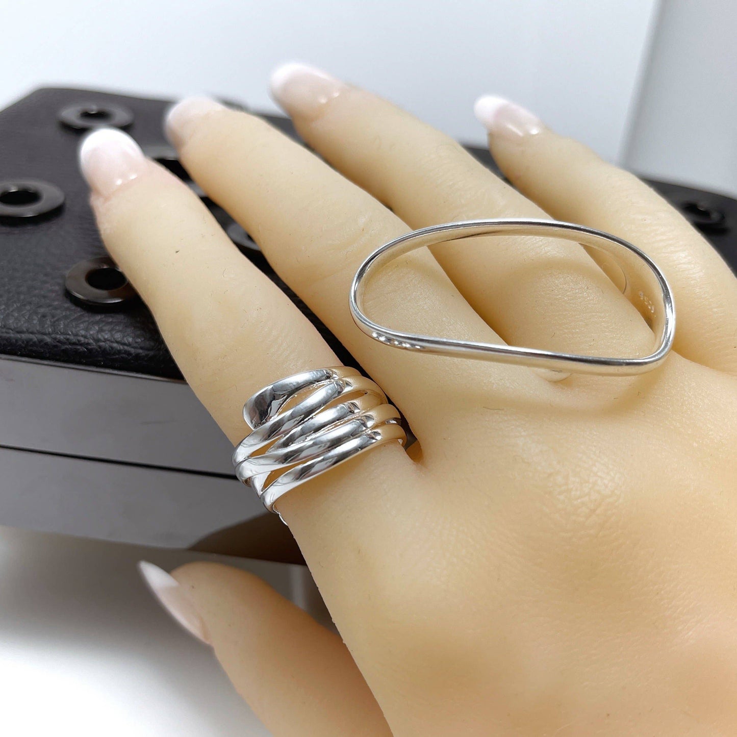 Niagra Sterling Silver Wrap Ring | Sterling Silver Overlay Wrap Ring