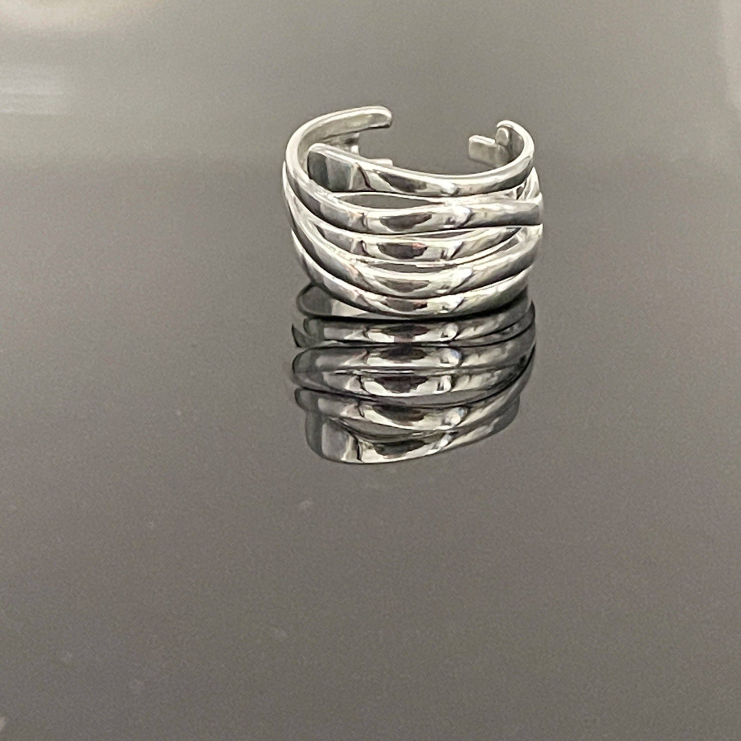 Niagra Sterling Silver Wrap Ring | Sterling Silver Overlay Wrap Ring