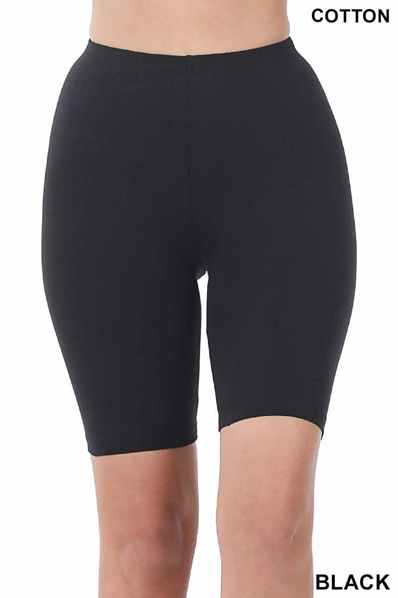 Black Biker Shorts | Premium Cotton Soft Black Biker Shorts