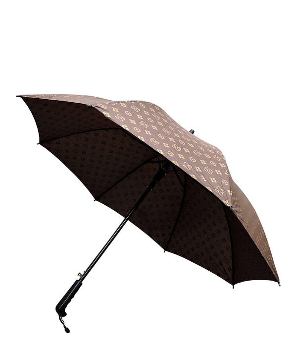 Brown Bubble Dome Umbrella | Brown Printed Design Bubble Dome Umbrella