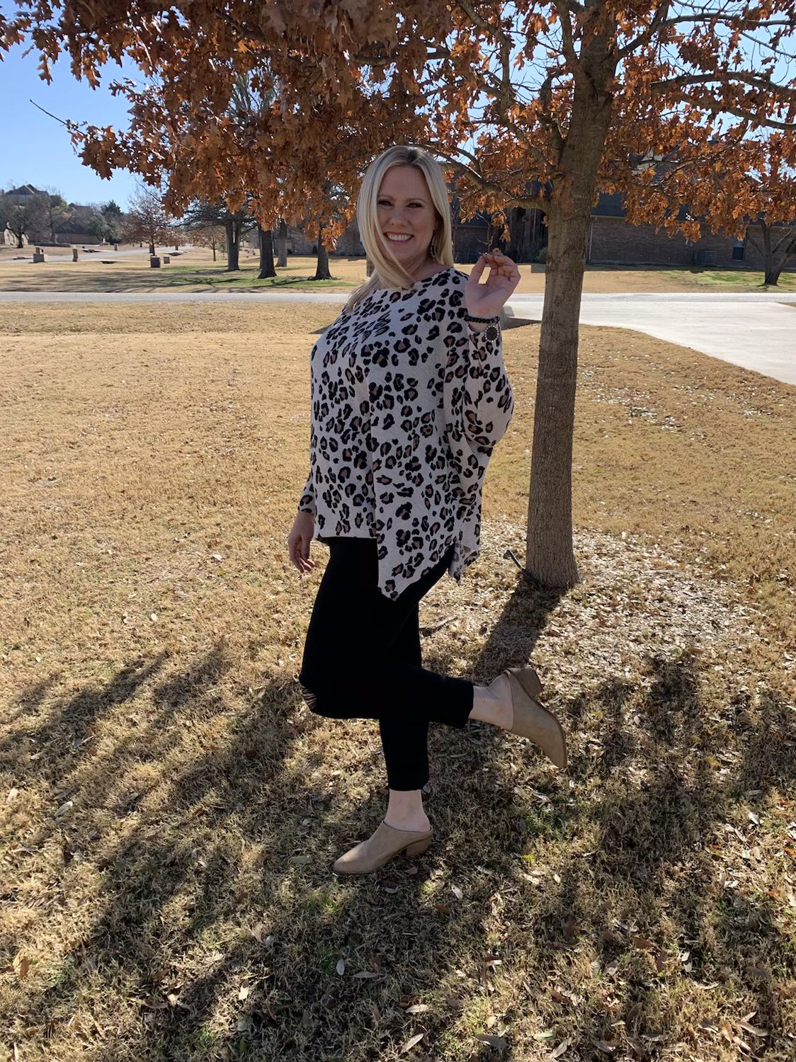 Always On My Mind Top | ODDI Lightweight Leopard Print Top Sweater