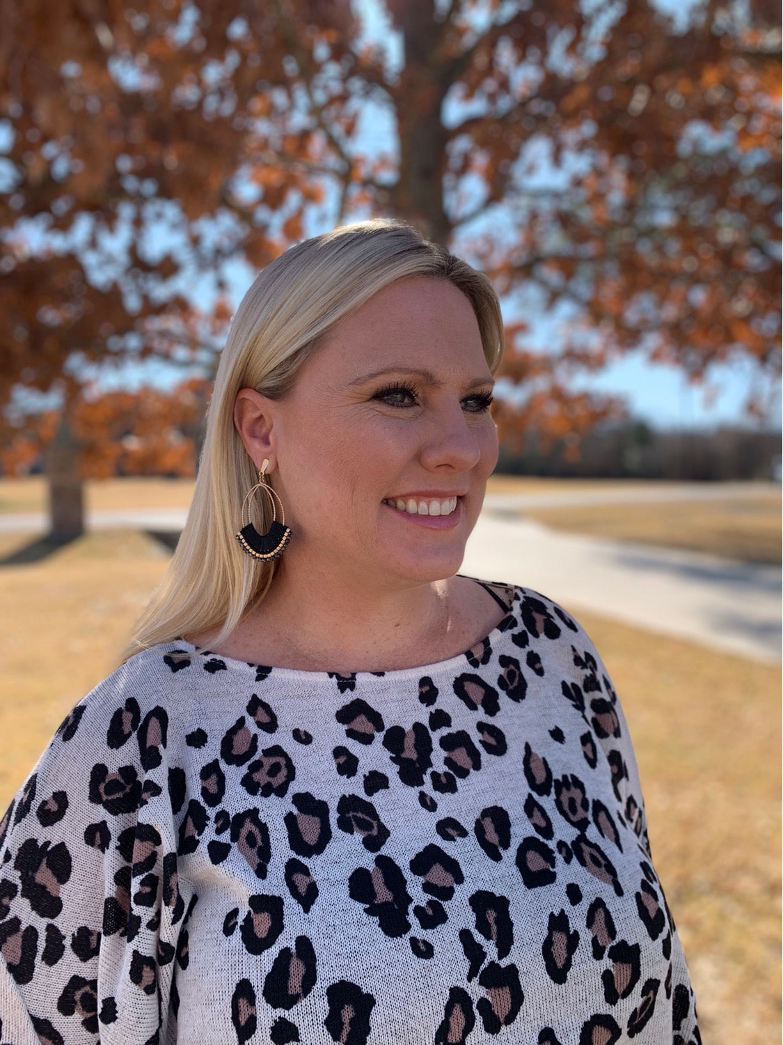 Always On My Mind Top | ODDI Lightweight Leopard Print Top Sweater