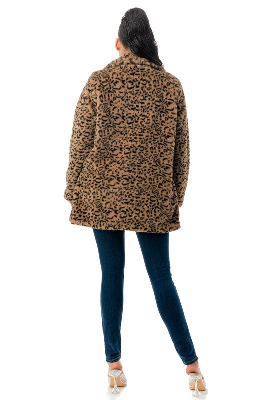 We Belong Together Coat | Luxurious Fully Lined Soft Cheetah Coat