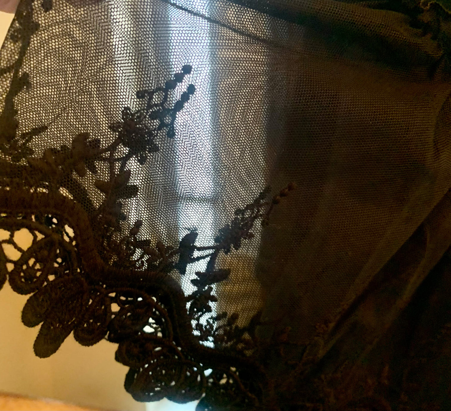 Beautiful Romance Black Lace Top | Black Lace Tunic Style Knit Top