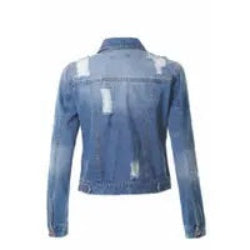 I’ll Take It! Denim Jacket | Medium Wash Distressed Denim Jacket