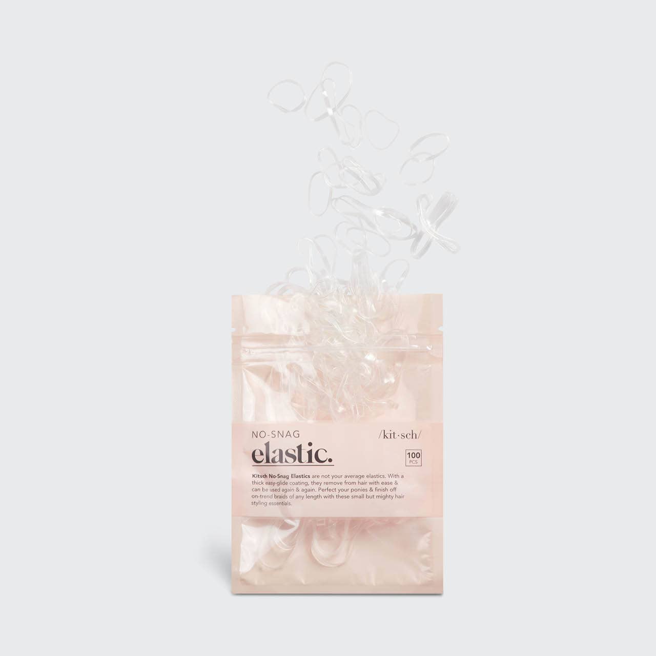No Snag Clear Hair Bands | No Snag Clear Elastic Hair Bands 100pc