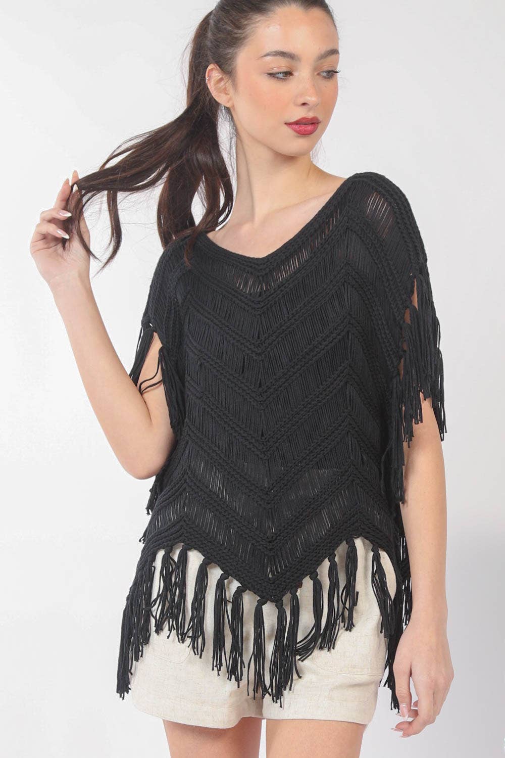 Bright Sunshiny Day Fringe Top | Double V Crochet Fringe Top