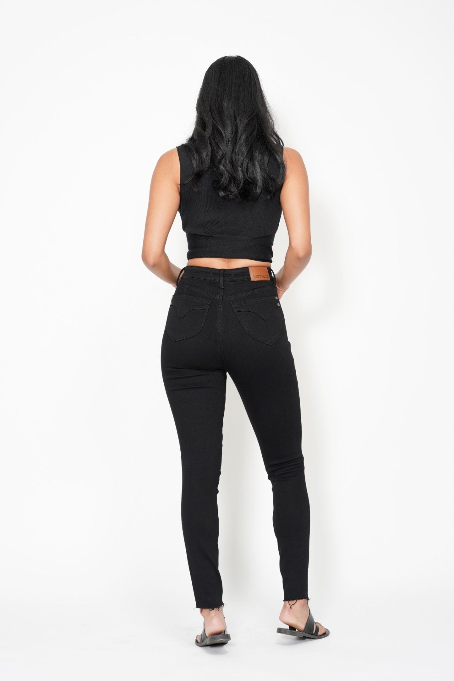 Stella Black Denim Jeans | High Waist Tummy Control Skinny Jeans