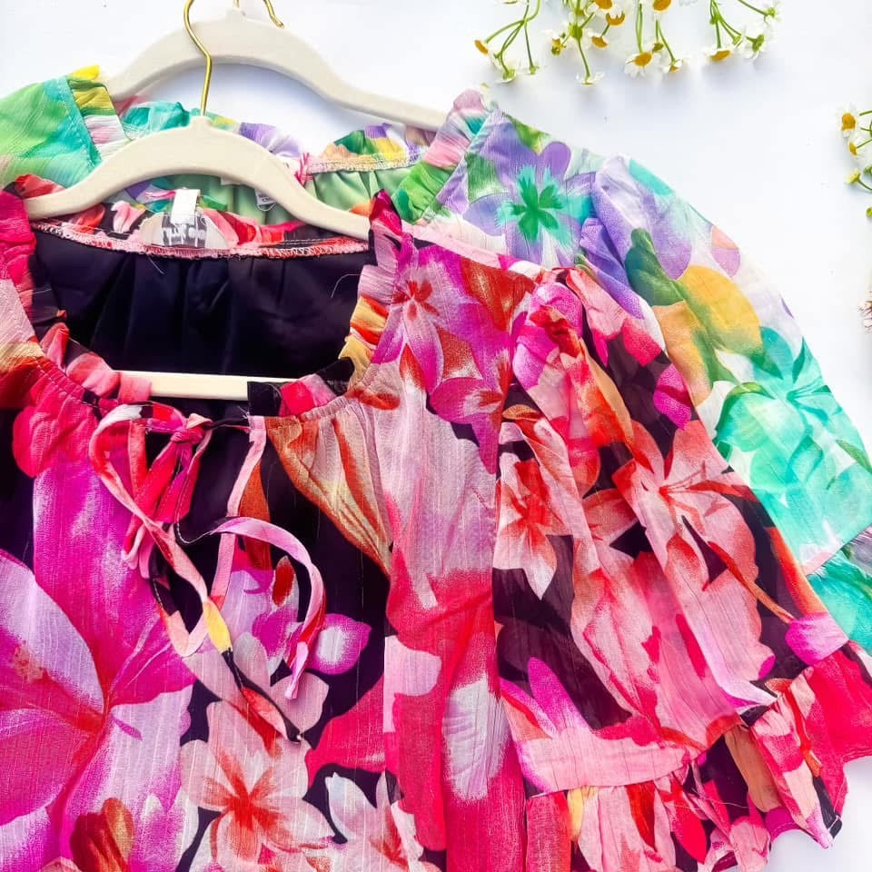 Walking In Floral Bliss | Fully Lined Short Floral Dress