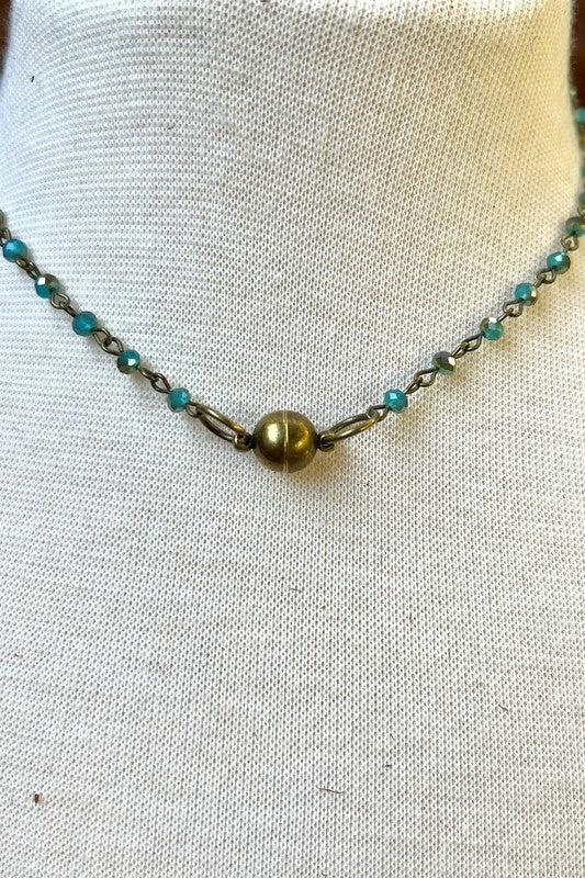 Serena Layered Necklace Set | Four Layer Beaded Magnetic Necklace Set