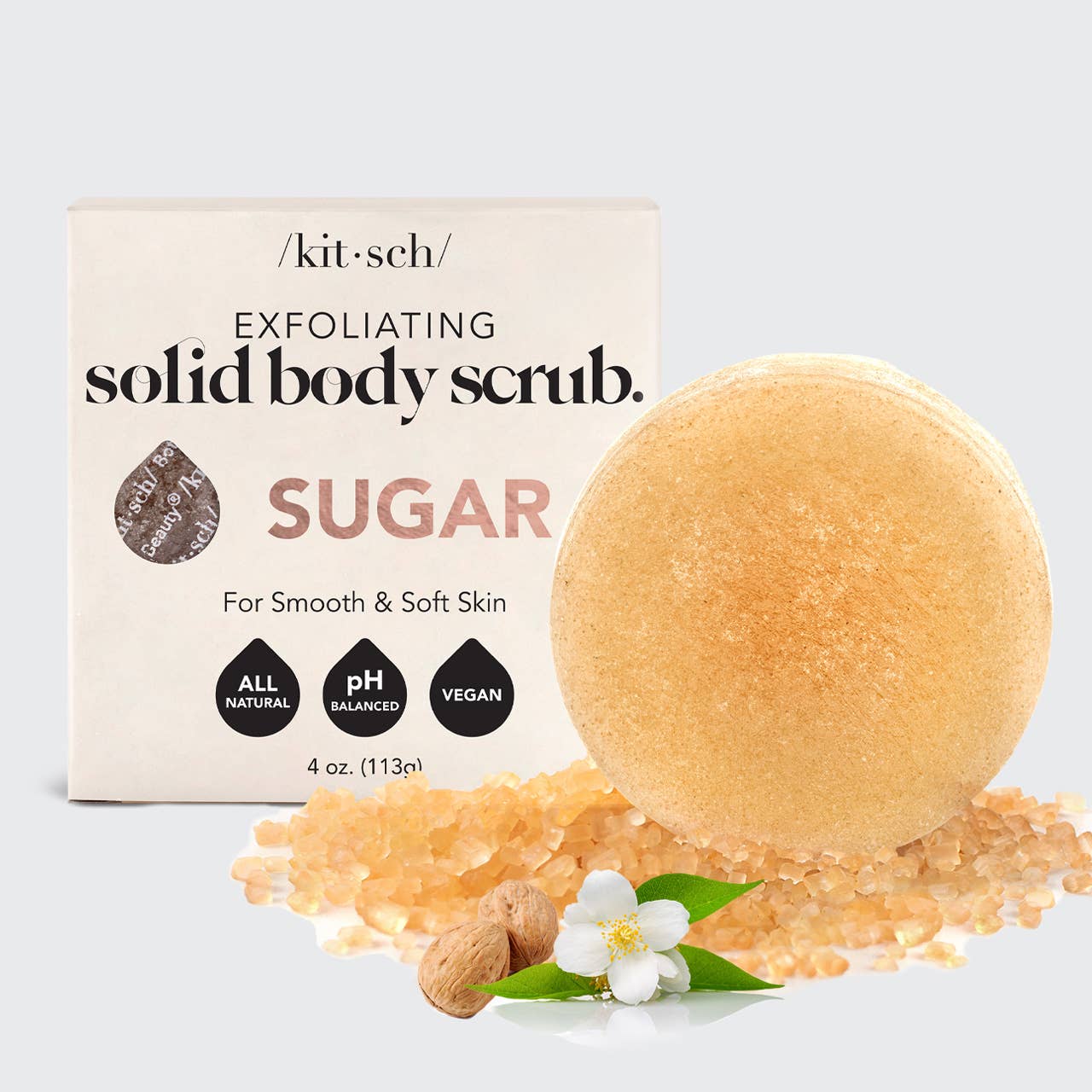Sugar Exfoliating Body Scrub Bar | All Natural Sugar Exfoliating Body Bar