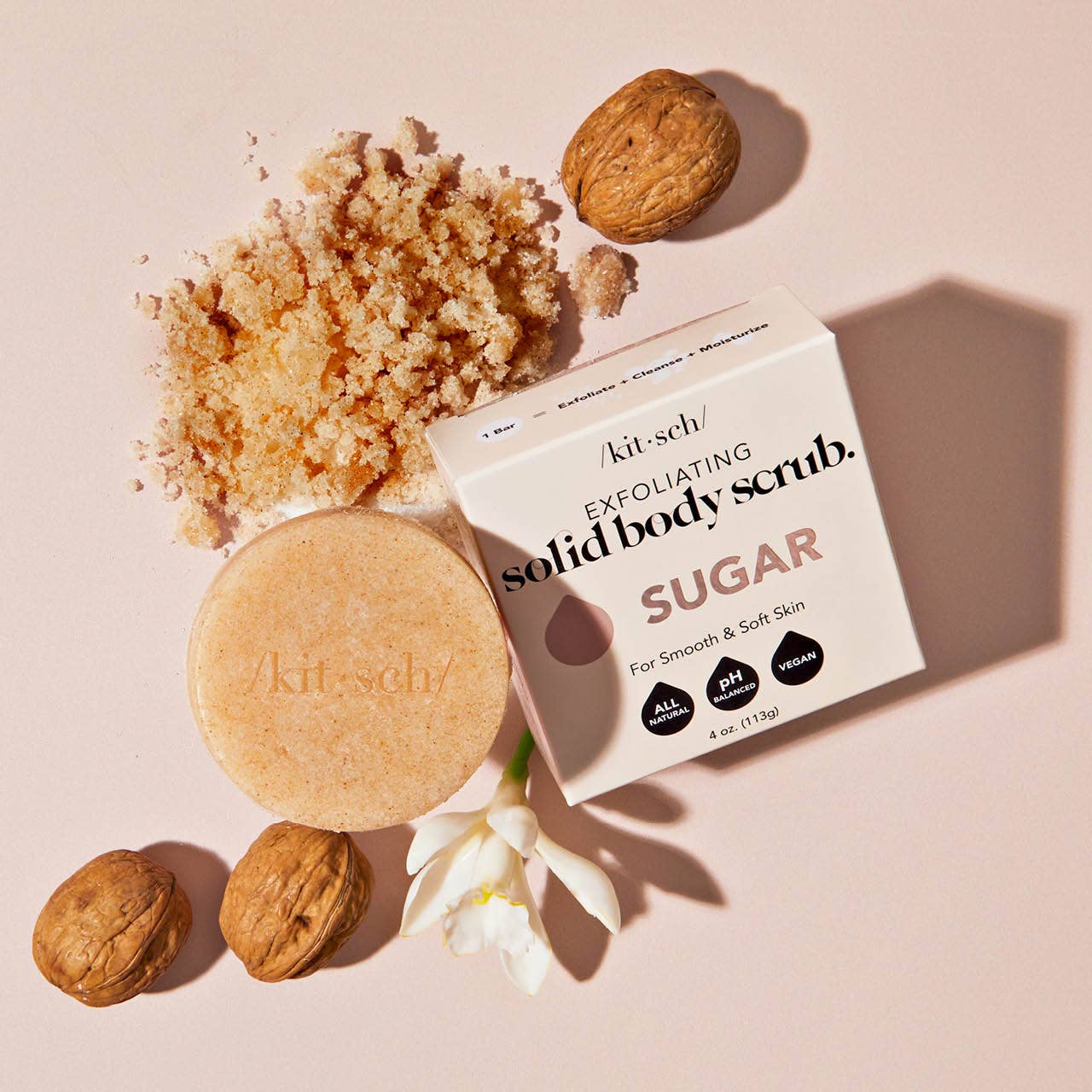 Sugar Exfoliating Body Scrub Bar | All Natural Sugar Exfoliating Body Bar
