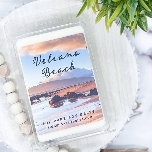 Volcano Beach 6oz Wax Melts | Timber Oak Volcano Beach 6oz Soy Wax Melts