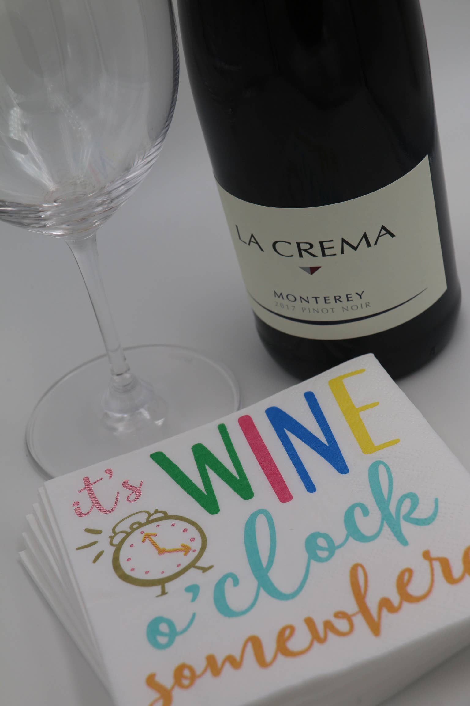 Wine O' Clock Somewhere Napkins | Fun Wine Disposable Napkins 