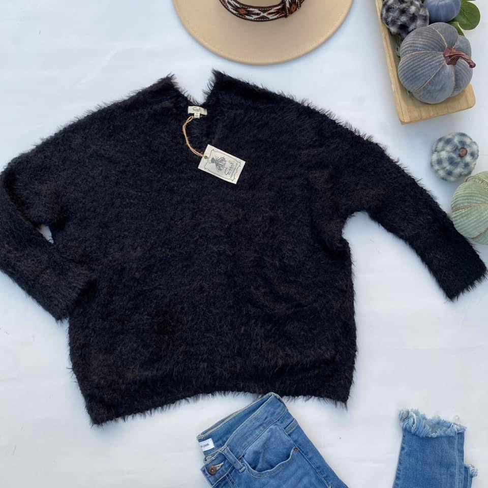 Staying Cozy Eyelash Sweater