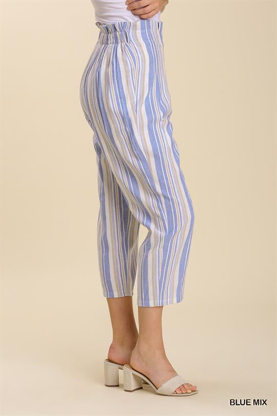 Sailing Crop Linen Pants