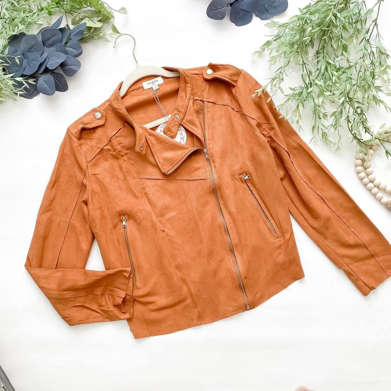 Chestnuts Roasting Faux Suede Jacket