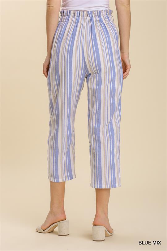 Sailing Crop Linen Pants