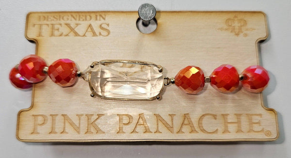 Tangerine Large Crystal Bracelet