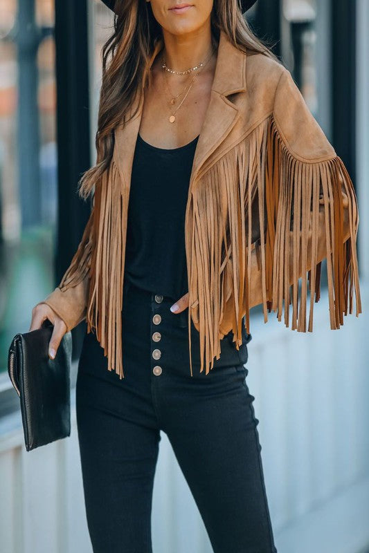 Autumn Dreams Fringe Jacket | Butter Soft Lined Fringe Jacket