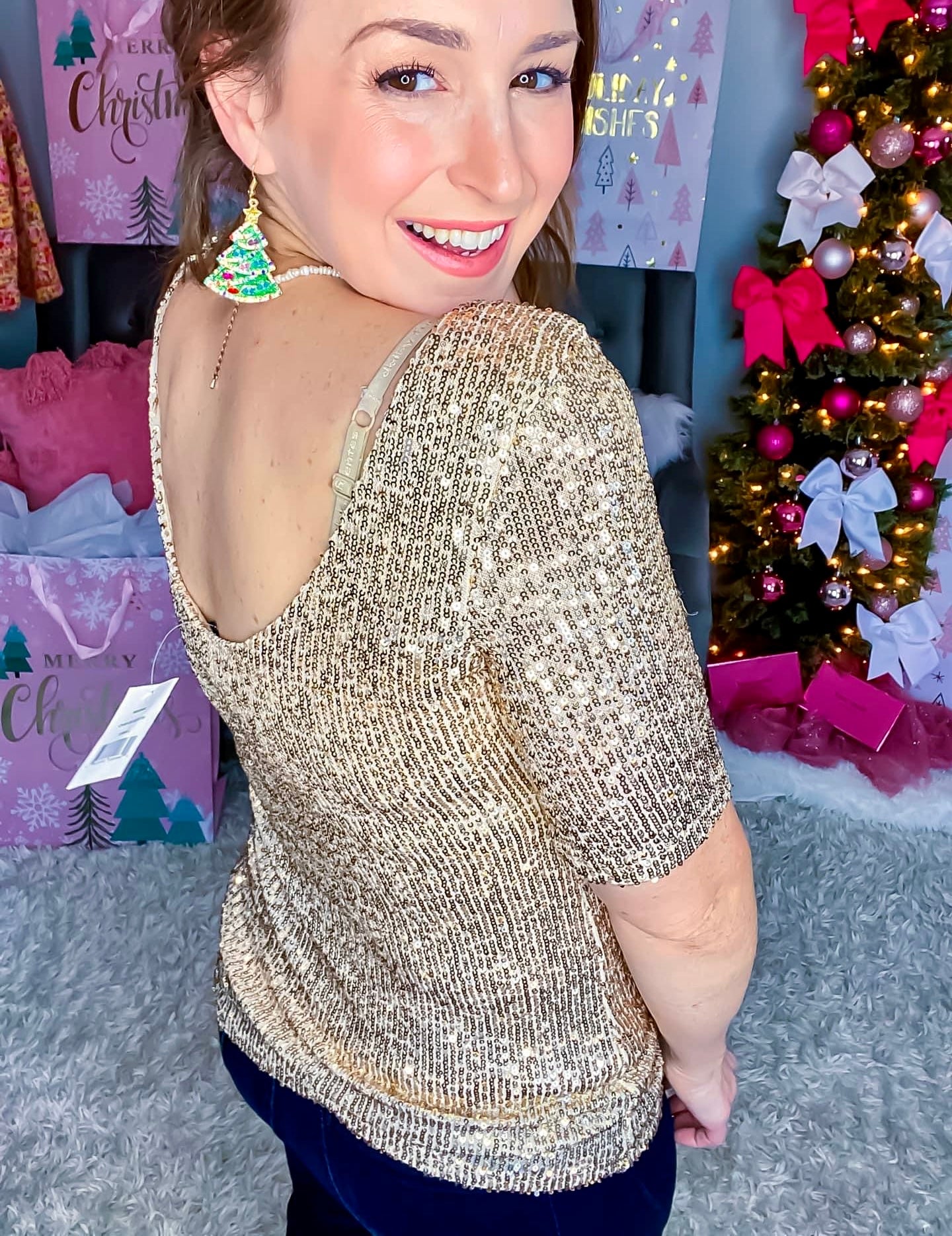 Big City Nights Sequined Top 