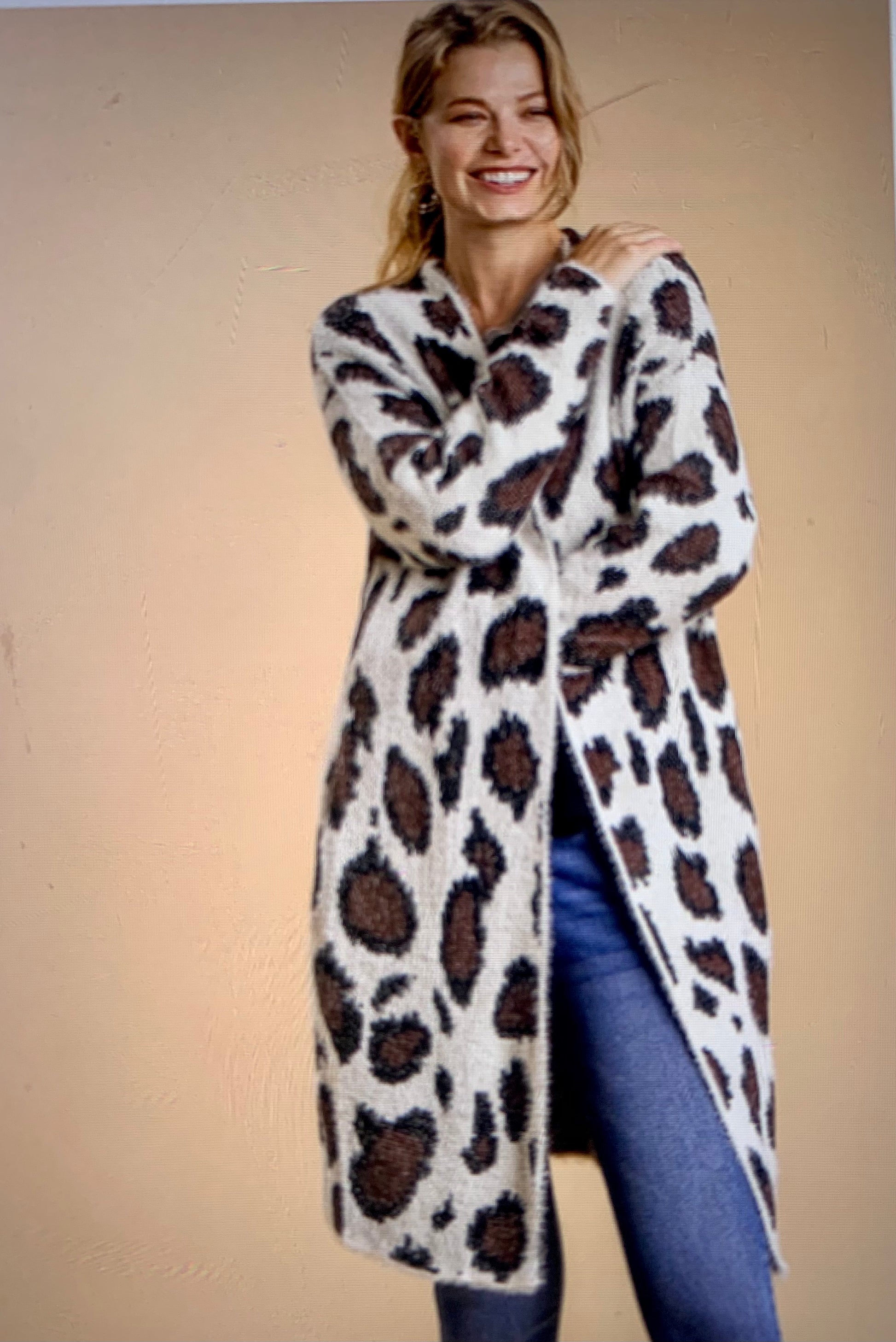 Dreamy Leopard Cardigan Sweater | Soft Leopard Print Cardigan