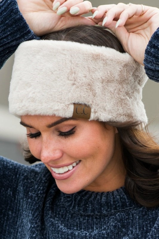 Faux Fur CC Headwrap | C.C. Stamped Fur Headwrap